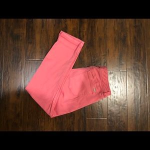 White House Black Market Vibrant Coral Jeans
